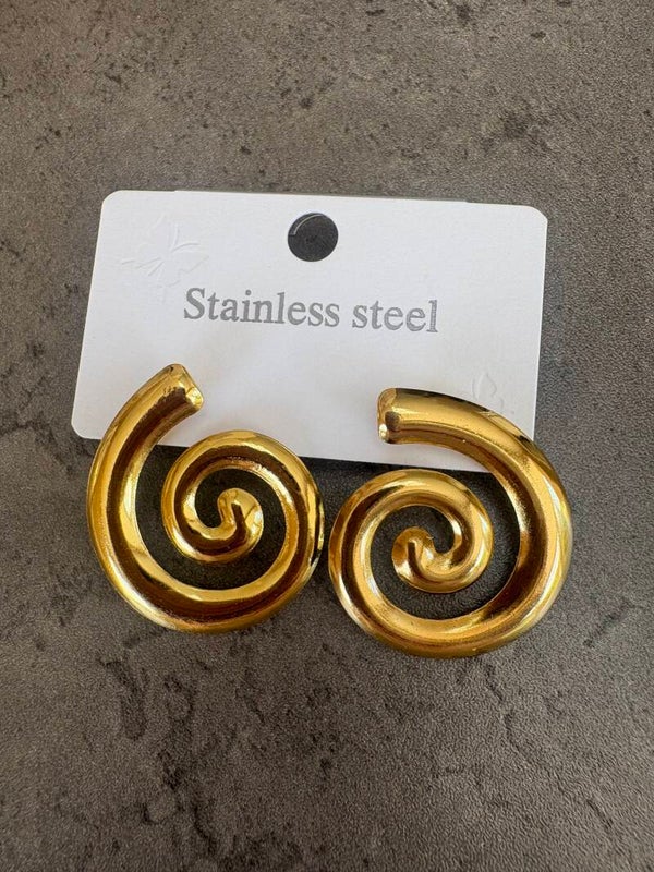 Boucles d’oreilles spirale