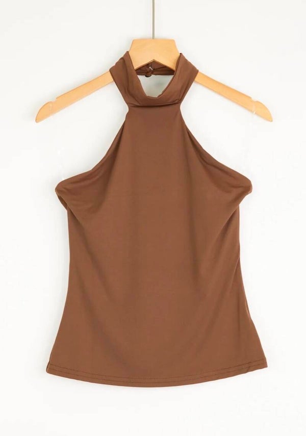 Top dos nu chocolat