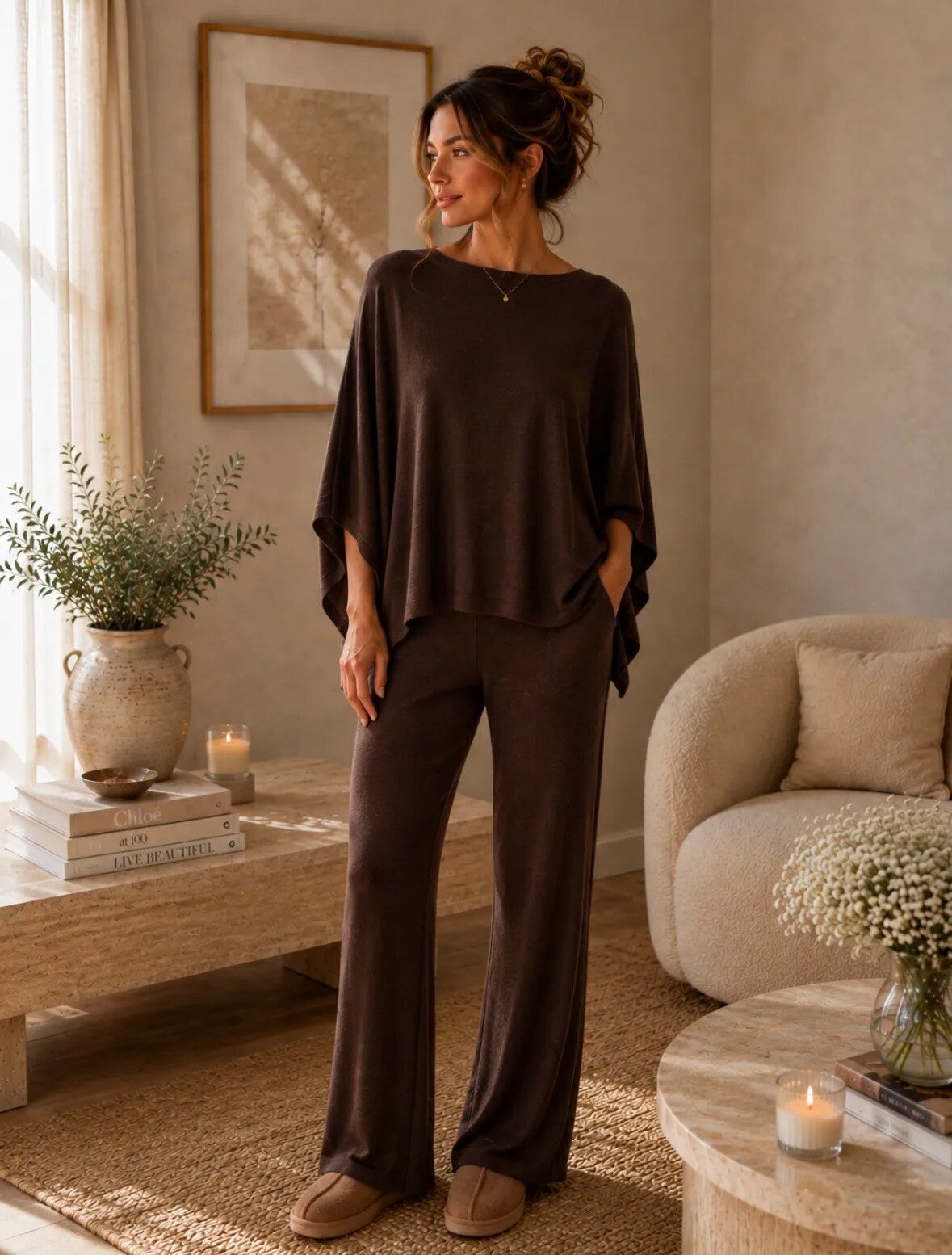 Ensemble Delphine choco