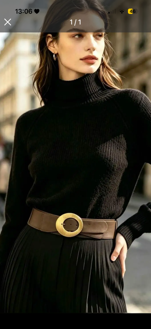 Ceinture wide taupe