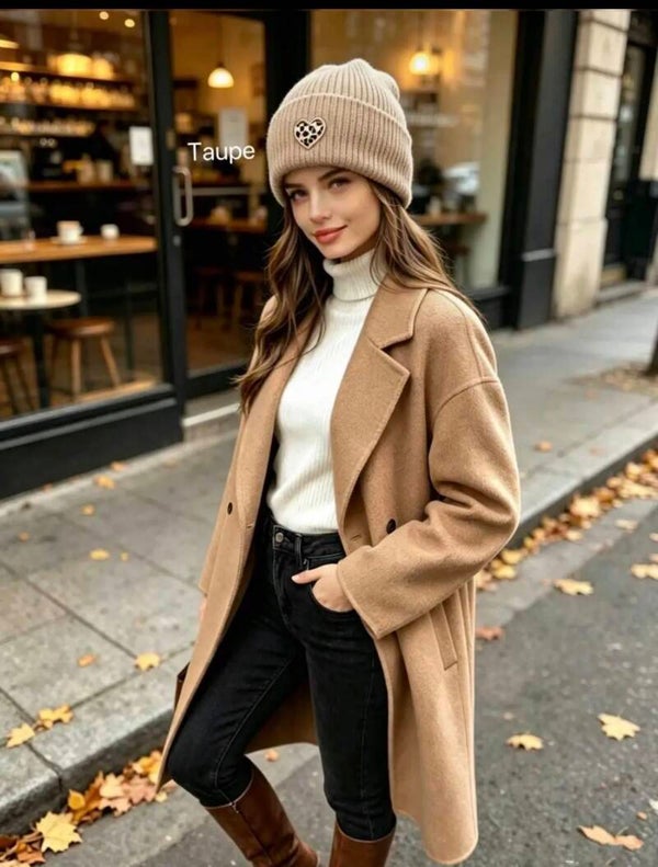 Bonnet Gwen taupe