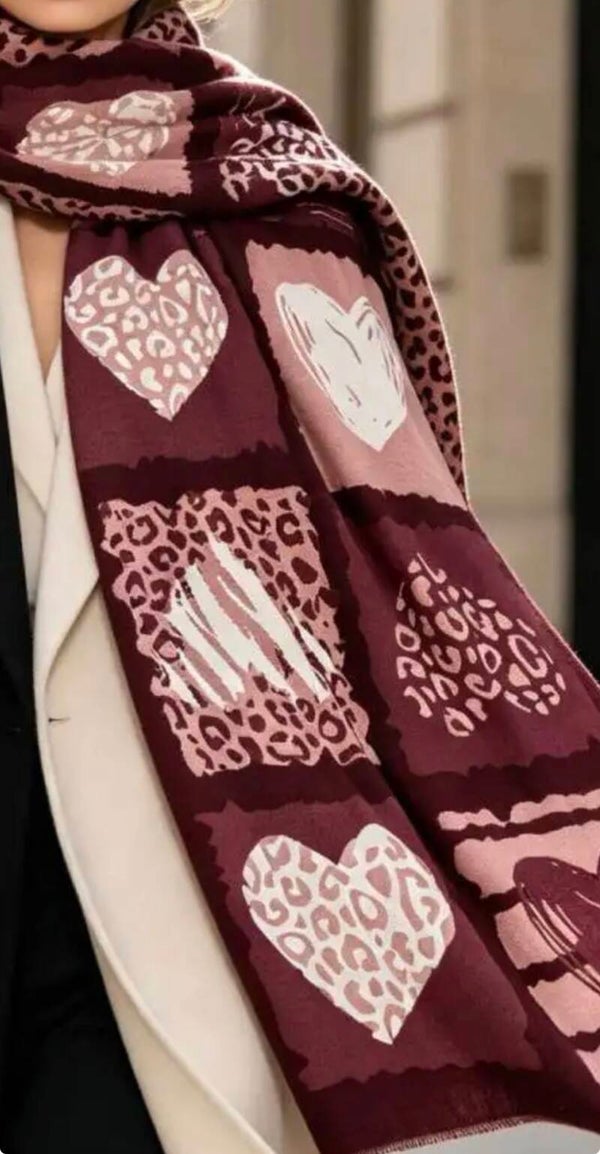 Écharpe Sara bordeaux