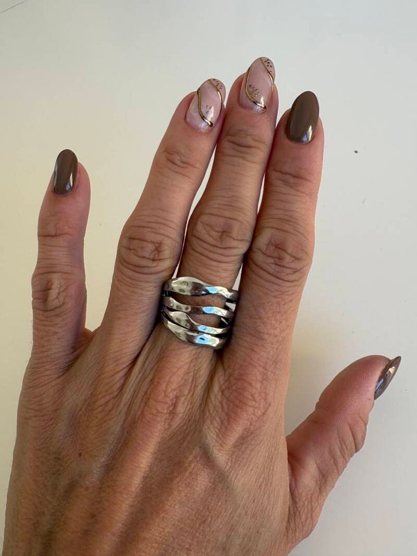 Bague Crystal argenté