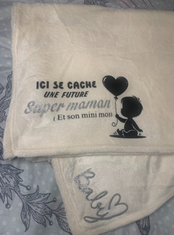 Plaid polaire personnalisable – 150 × 200 cm