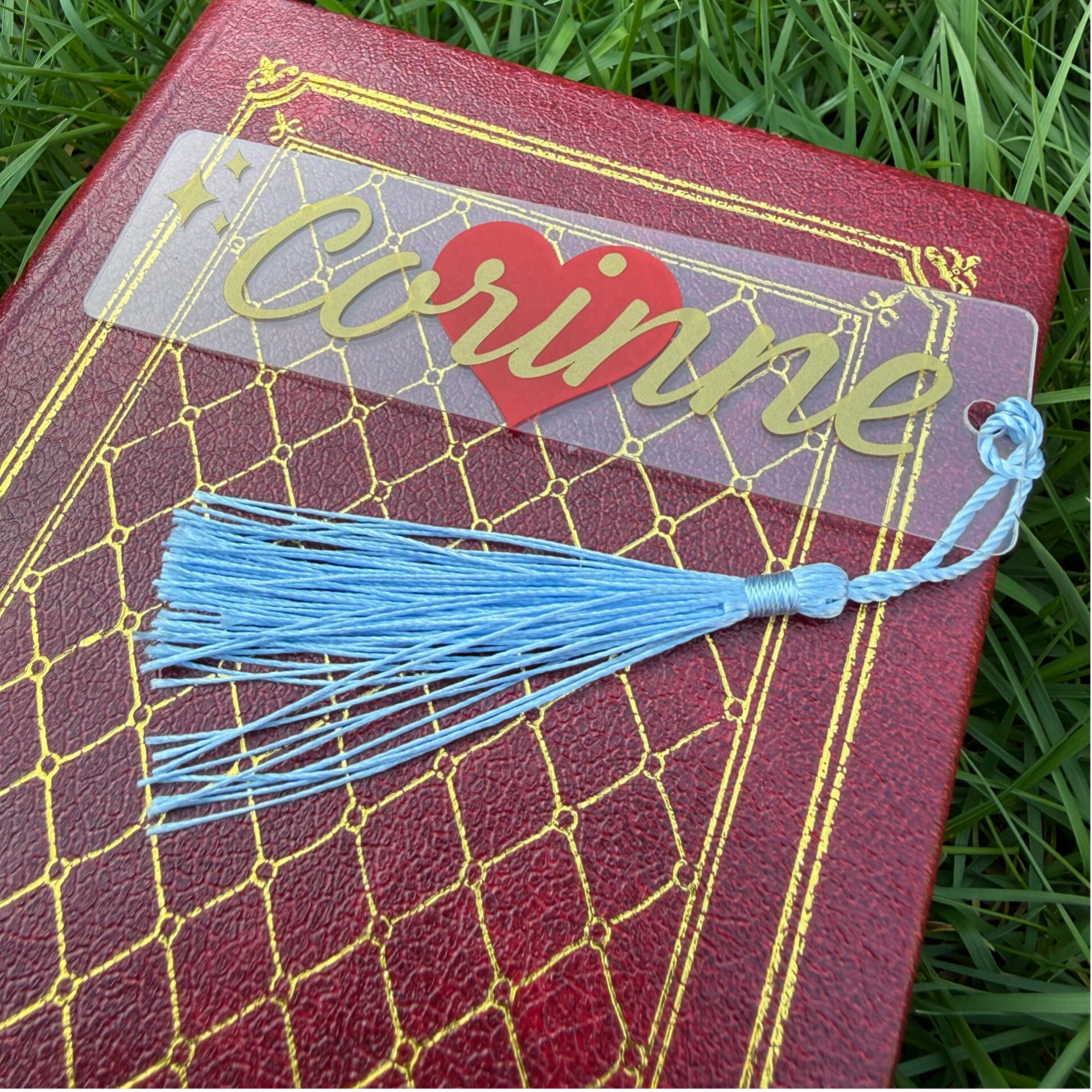 Marque-page Personnalisé “Amour Magique” – Prénom & Couleur ✨📚