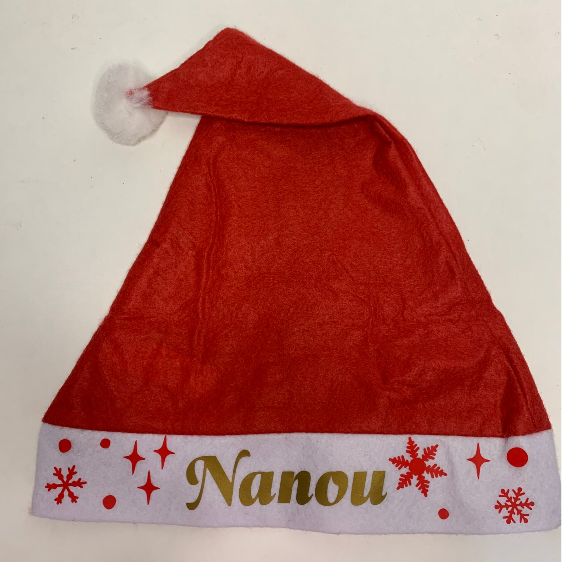 Bonnet de Noël  (motifs flocons & étoiles)❄️⭐