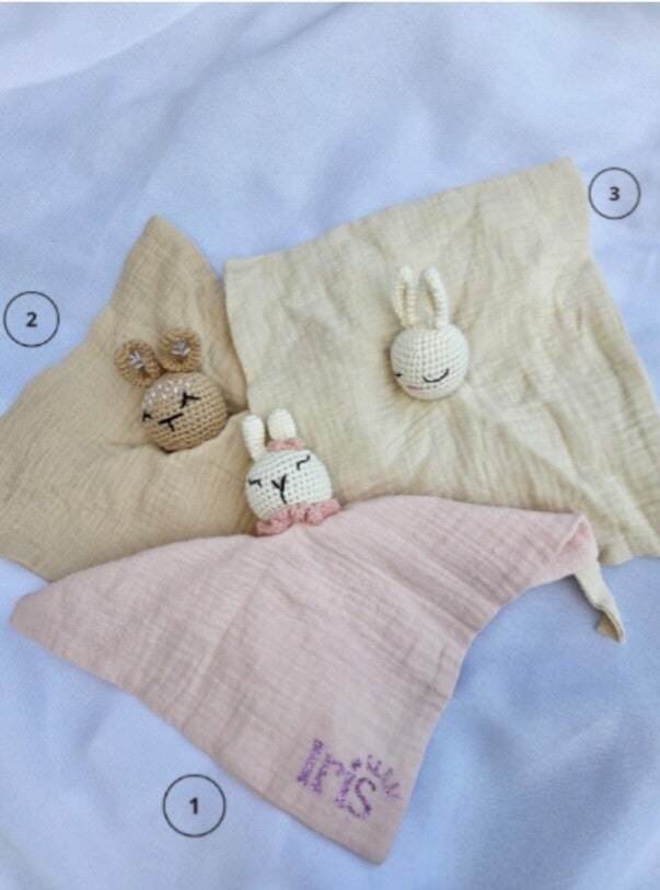 Doudou animaux personnalisable – 3 modèles au choix