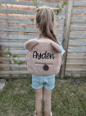 Sac à dos ourson personnalisé – Enfant | Plusieurs coloris