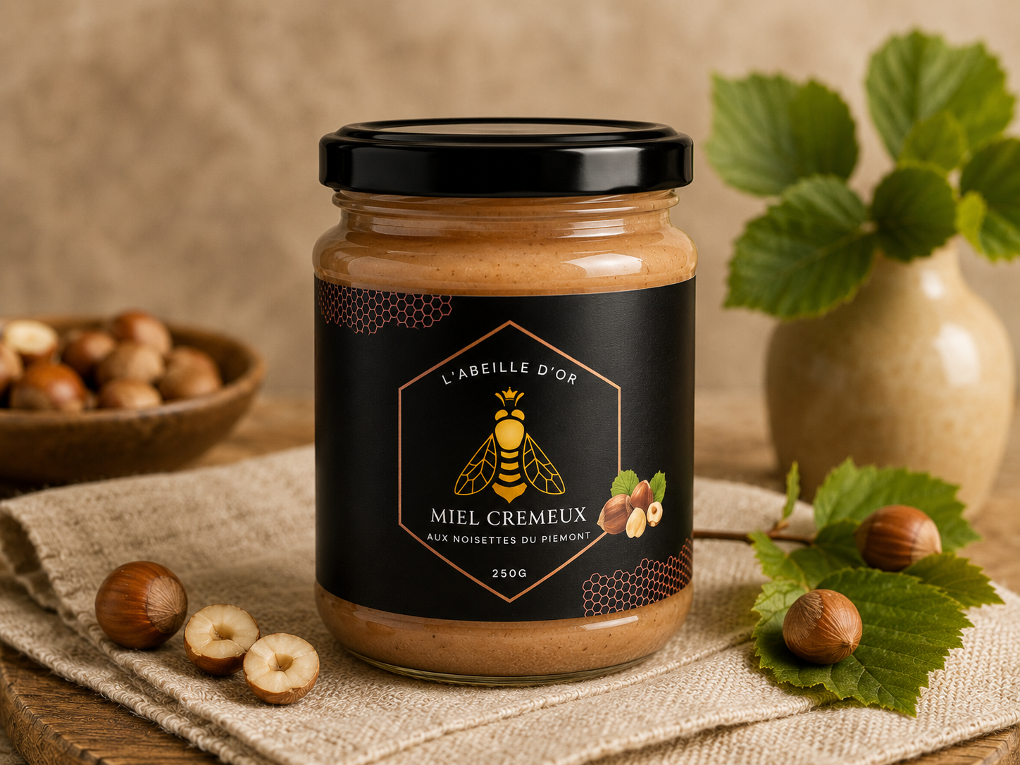 Miel crémeux aux noisettes