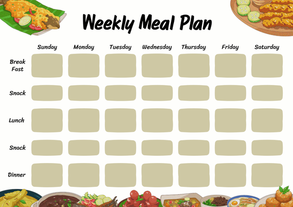 Weekly Meal Plan