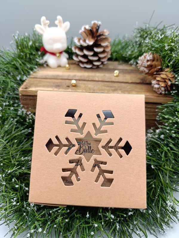 Coffret kraft motif flocon ❄️