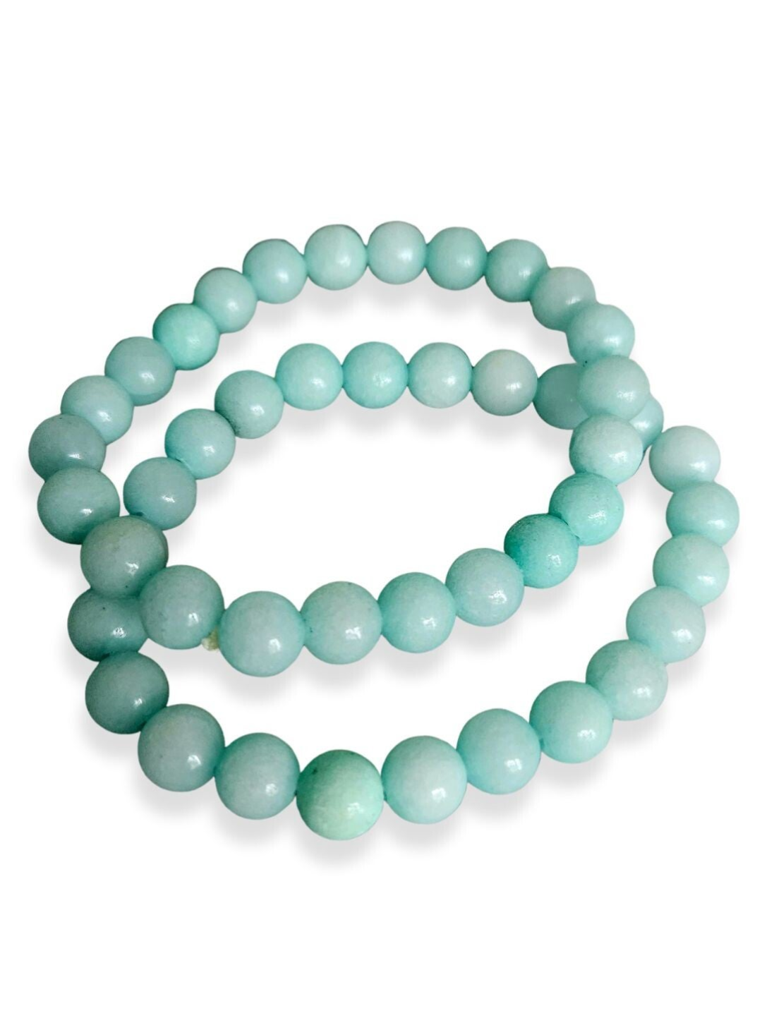 Zestaw dwóch bransoletek z kwarcu barwionego, 9mm