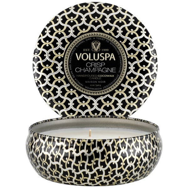 Voluspa Crisp Champagne 3 Wick Tin Candle