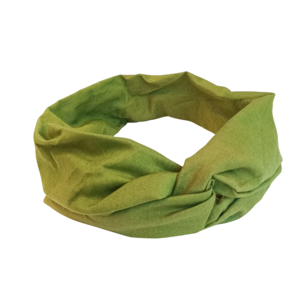 Bandana haarband met draad lichtgroen