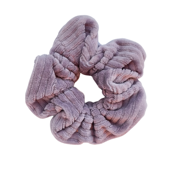 Scrunchie rib velours lila