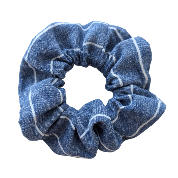 Scrunchie jeans wit gestreept