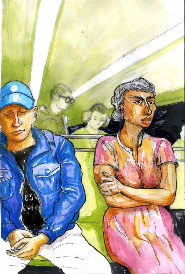 • Couple dans le métro