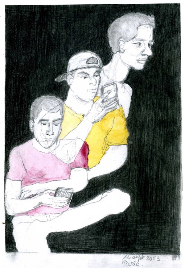 • Trois hommes
