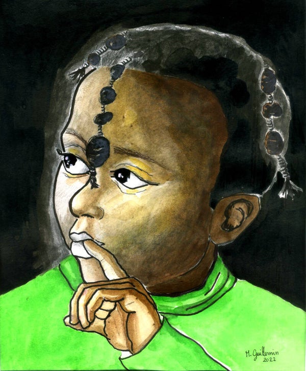 Enfant black vert
