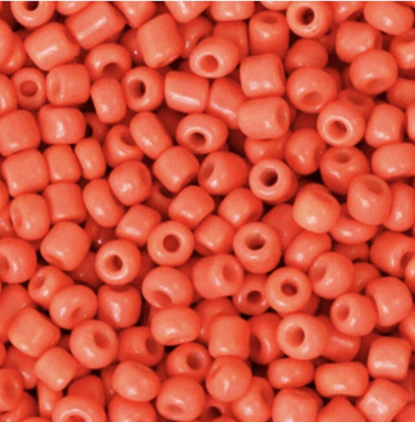 Rocailles 3mm Neon Coral Orange 