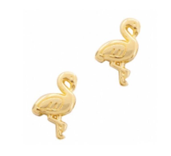 DQ kraal flamingo goud 12x7 mm 