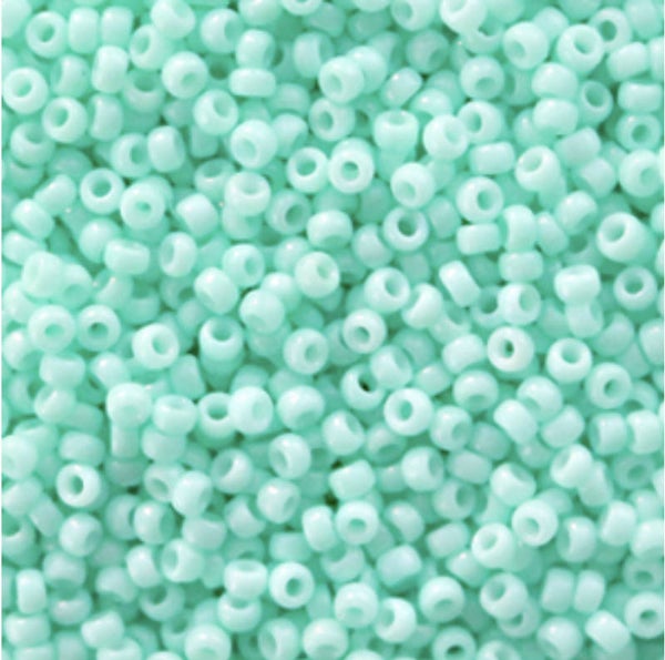 Miyuki rocailles 11/0 2mm duracoat opaque catalina green