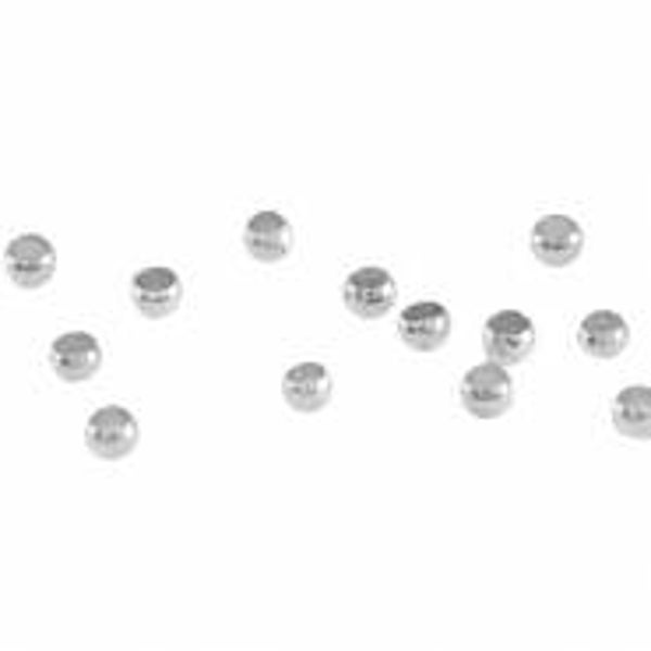 DQ Knijpkralen, 2.0mm (zilver)