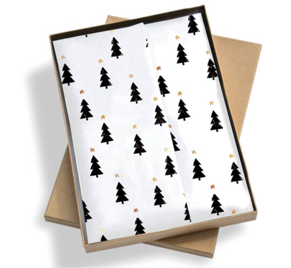 Vloei papier cristmas tree 5 stuks