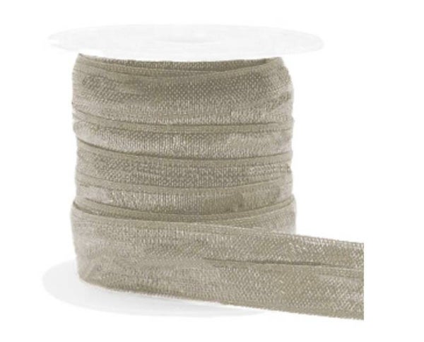 Elastisch Ibiza lint taupe 