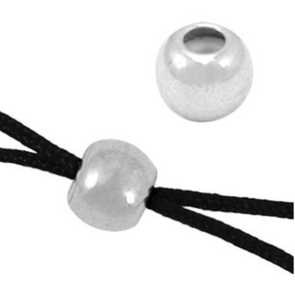 DQ macrame slot 5mm Zilver 