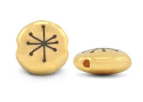 DQ metaal kraal constellation goud 7mm