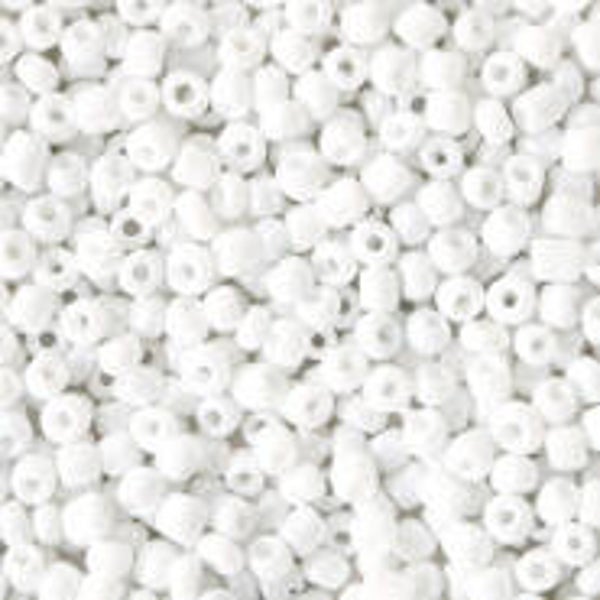 4mm rocailles, 2227 Bright White Pearl
