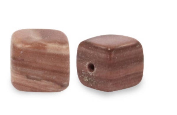 Natuursteen square 4mm multicolor soft brown