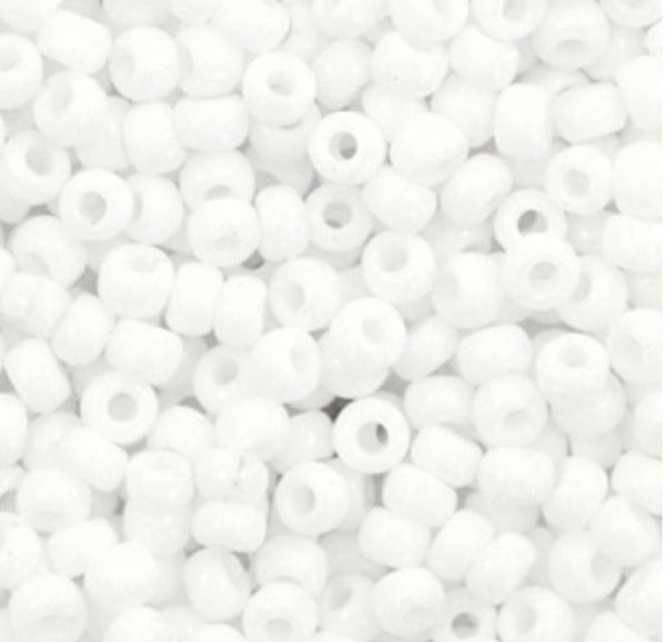 Miyuki 8/0 rocailles 3mm opaque white 8-402