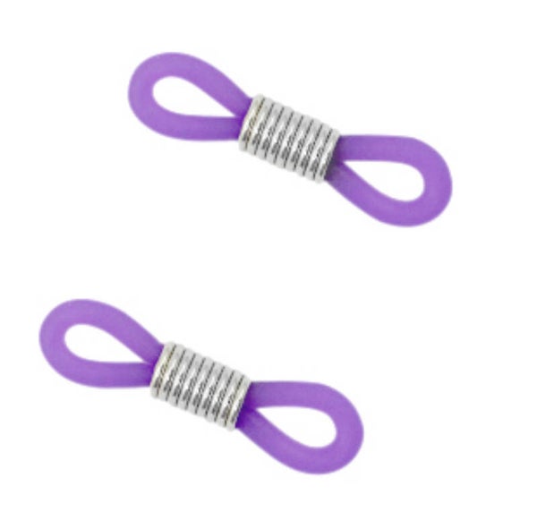 Brillen koord eindjes purple-silver