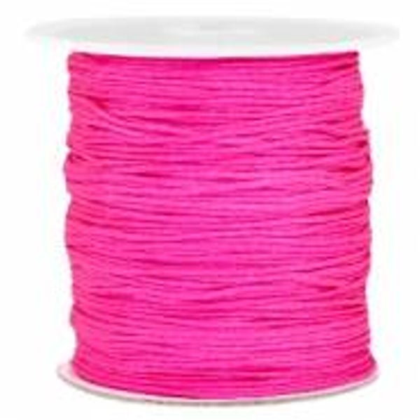 Macramédraad 1.0mm Hot Pink