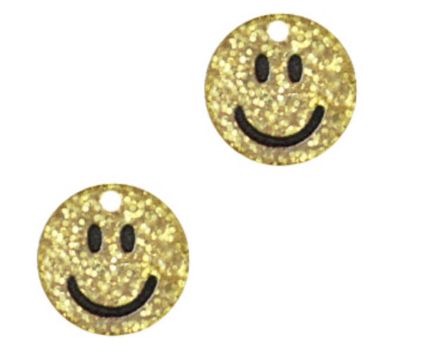 Smiley bedel plexx Glitter - Goud