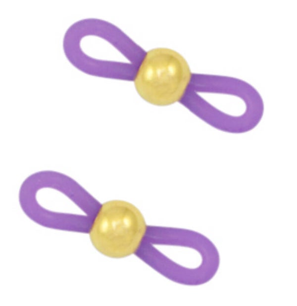 Brillen koord eindje purple-gold