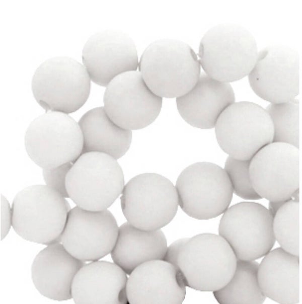 6mm acryl kralen nimbus cloud Grey