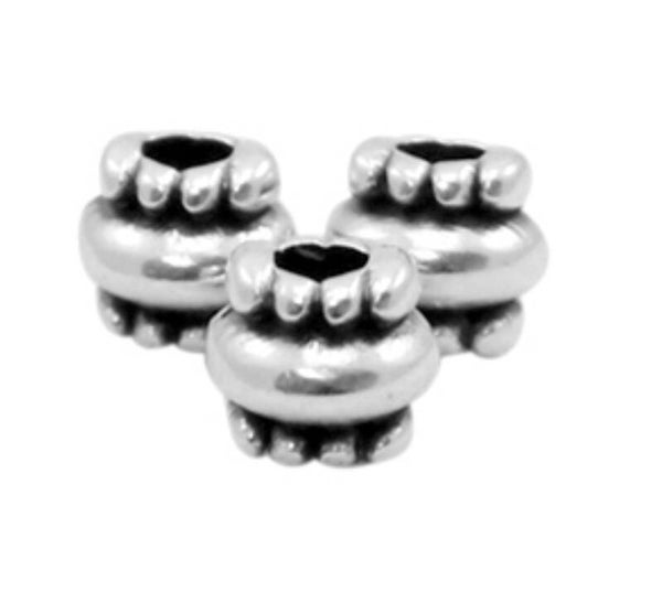 DQ kralen tube zilver