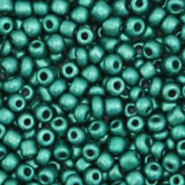 2mm+ rocailles, HW1924 Hunter Green Metallic 