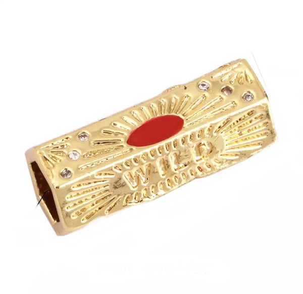 Message Bead Wild Gold