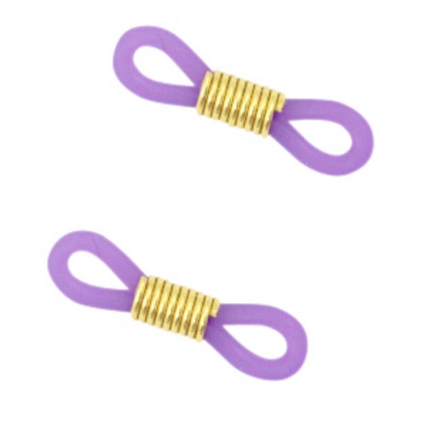 Brillen koord eindjes purple-gold