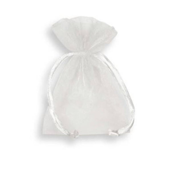 Organza zakje 9x12cm White