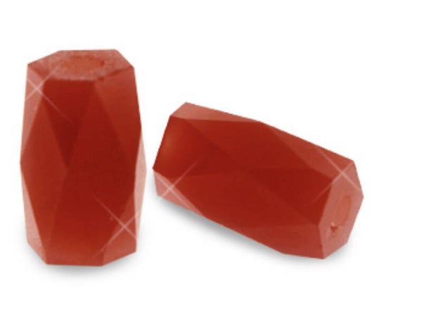 Facet tube Red Magma Opal