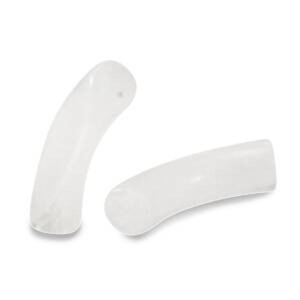 Tube kralen acryl transparant Marble