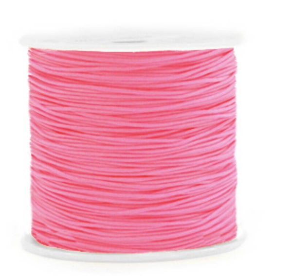Macramé draad 0,8mm Neon pink