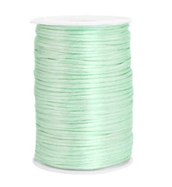 Satijn koord 2,5mm Neo mint Green