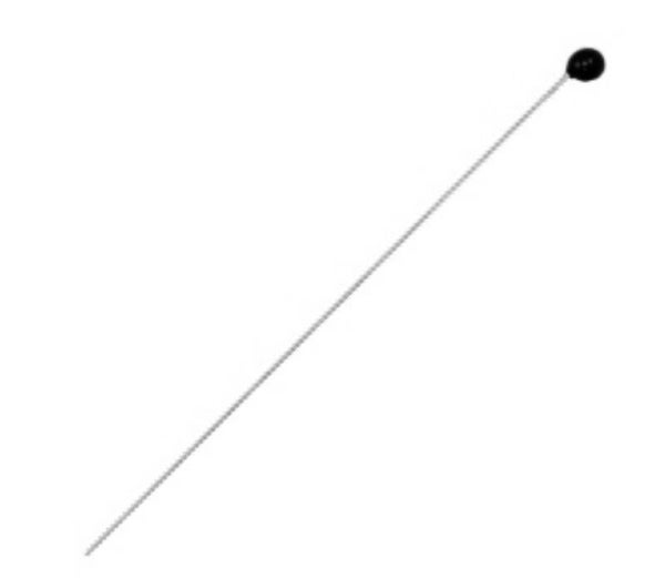 DQ nietstift 52mm zilver-zwart