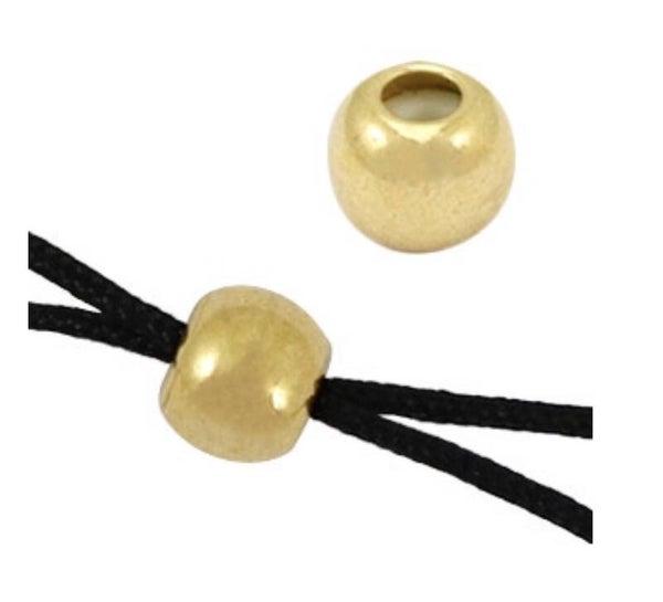 DQ Macrame slot 5mm goud 